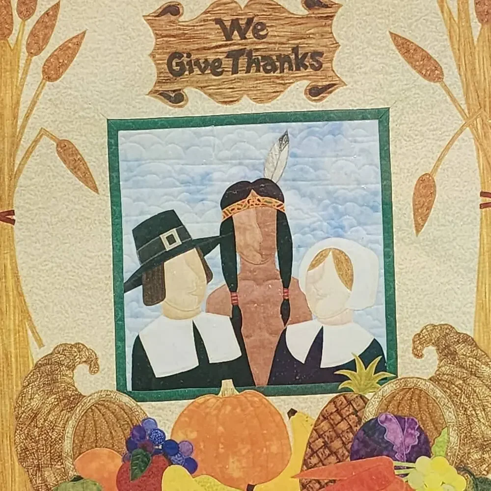 WE GIVE THANKS Wall Quilt Pictorials by Charlotte Warr Andersen 30.5